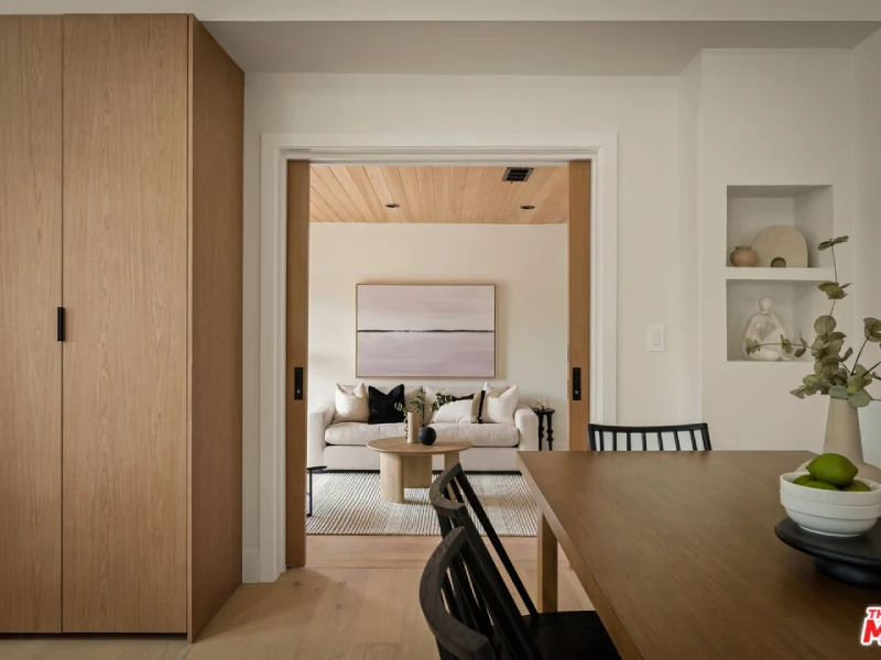 usa private residence bedroom wardrobe wood door george group